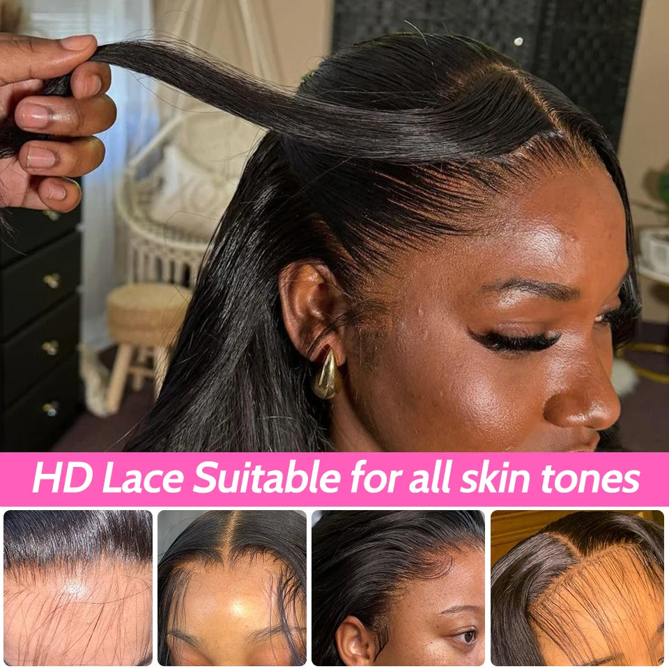 ISEE Hair Glueless Wig Human Hair ReadyGo Wigs 6X4 HD Lace Front Wigs