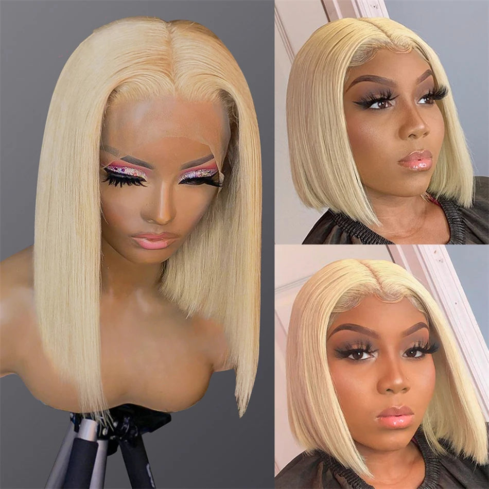 13x6 HD Transparent 613 Blonde Lace Frontal H Straight 13x4 L