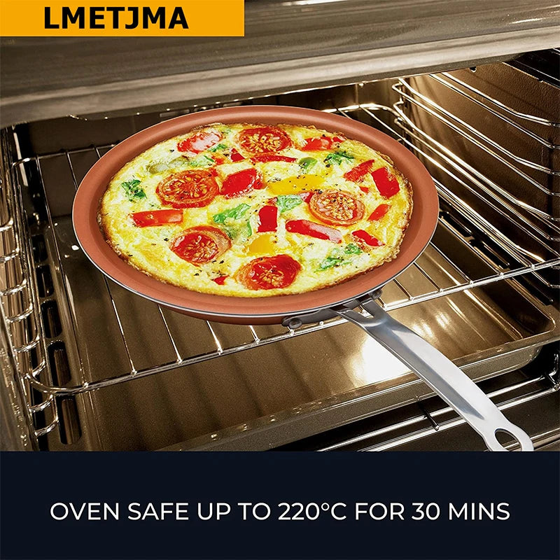 LMETJMA Frying Pan Nonstick 20 24 28cm Frying hen Cookware