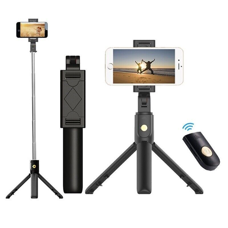 Bluetooth Selfie Tripod Telescopic Stick Remote