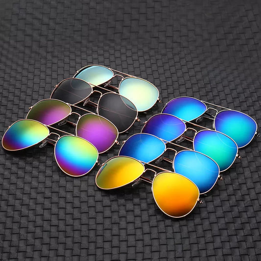 2024 New Double Bridge Aviation Sunglasse Woman Aviat Alloy