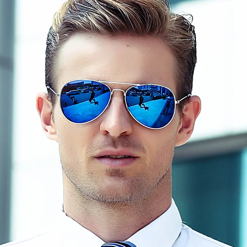 2024 New Double Bridge Aviation Sunglasse Woman Aviat Alloy