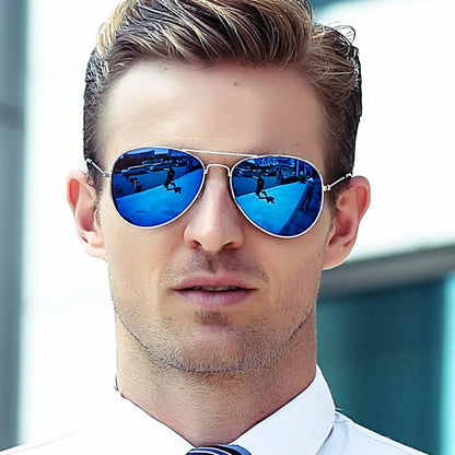 2024 New Double Bridge Aviation Sunglasse Woman Aviat Alloy