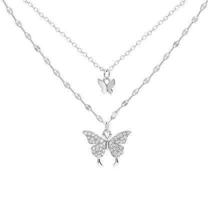 New Shiny Butterfly Necklace Ladies