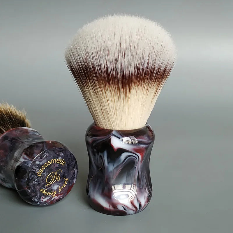 dscosmetic  T4 soft synthetic hair shaving brush resin handle by hand made shave brush for man wet shaving