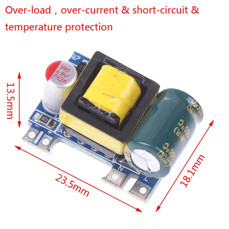 1pc Mini AC-DC 110V 120V 220V 230V To 5V 12V Converter