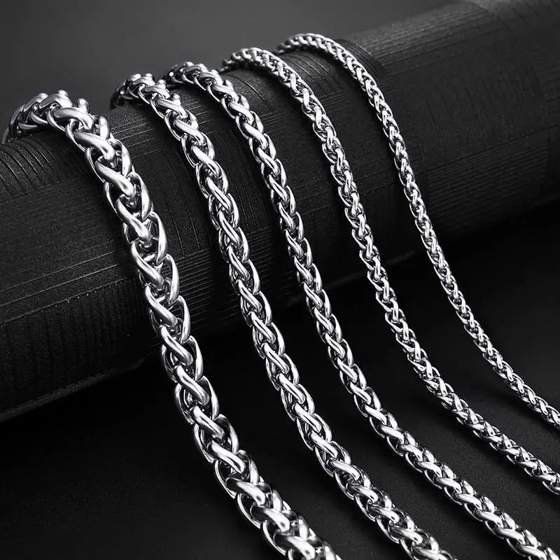 Stainless Steel Chain Necklace for Men Women