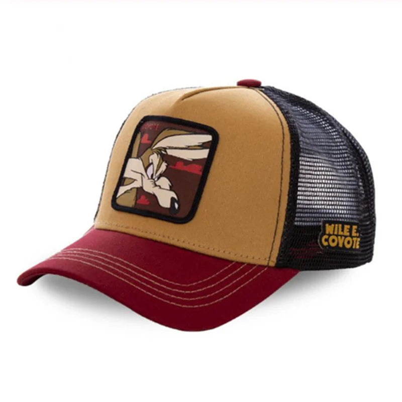 High Quality Brand Anime Cartoon Snapback Mesh Hat Trucker Hat