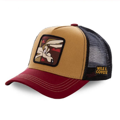 High Quality Brand Anime Cartoon Snapback Mesh Hat Trucker Hat