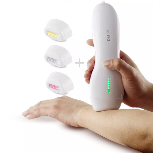 DEESS 3 in 1 Permanent Laser Epilator IPL cne and wrinkle Bikini Face Hair Removal