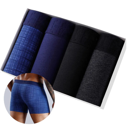 4pcs Set Men Boxer Shorts Soft Boxers for Men's Panties