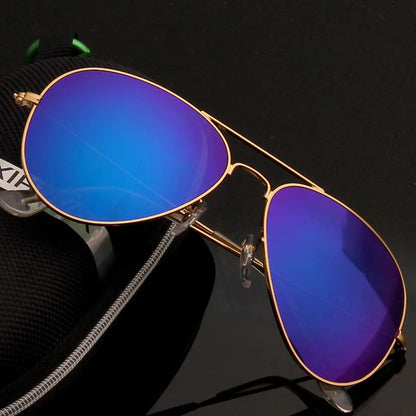 2024 New Double Bridge Aviation Sunglasse Woman Aviat Alloy