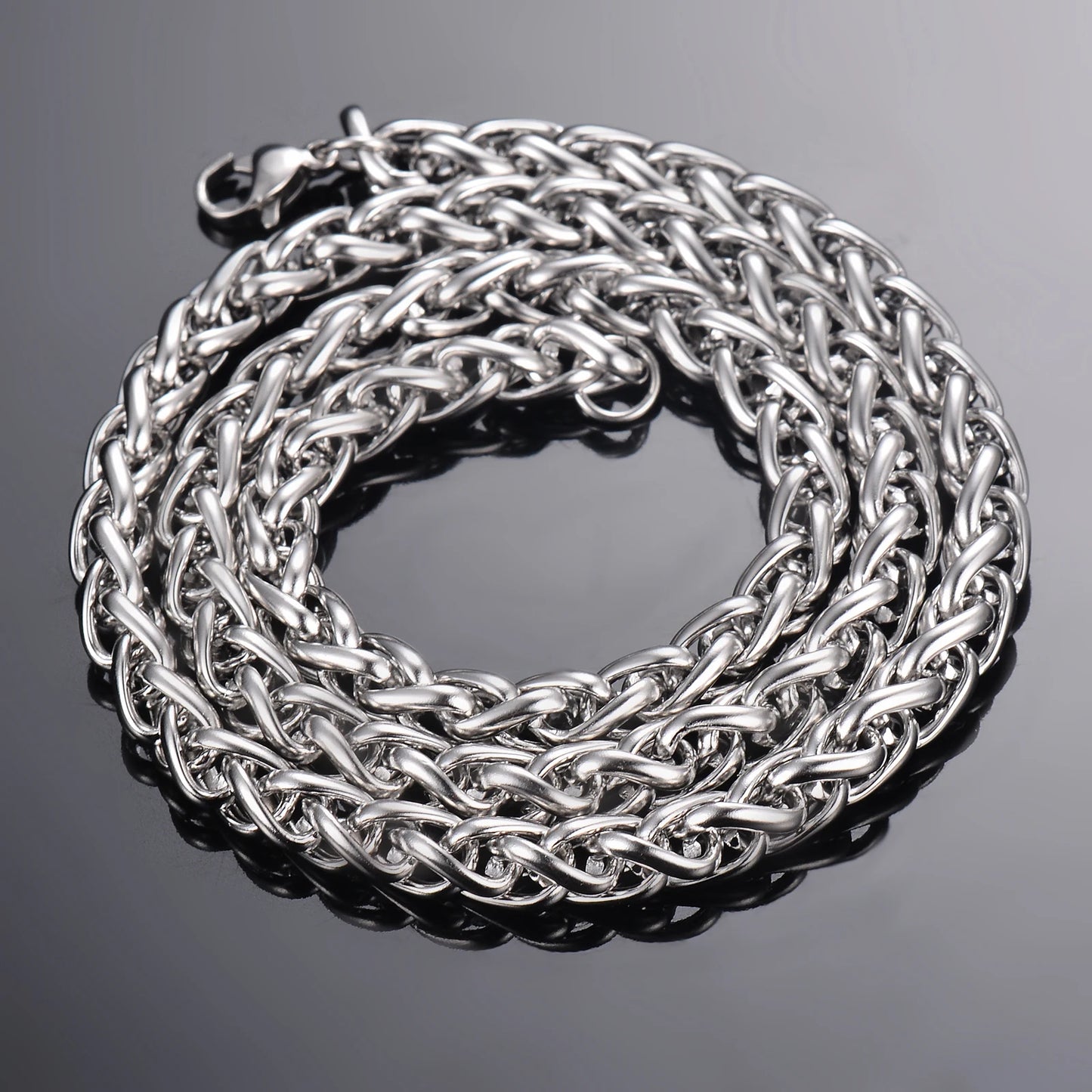 1 piece Width 2.5mm/3mm/4mm/5mm/6mm Keel Link Chain Necklace For Men Women Stainless Steel Chain Necklace