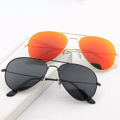 2024 New Double Bridge Aviation Sunglasse Woman Aviat Alloy
