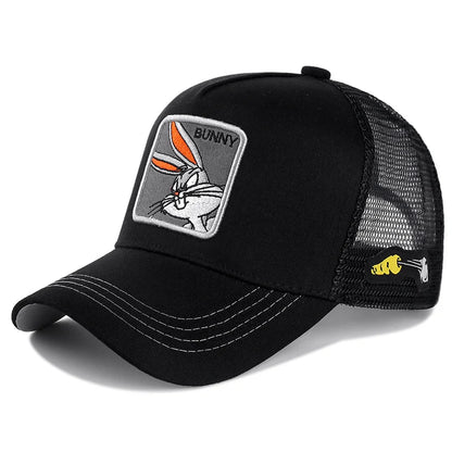 High Quality Brand Anime Cartoon Snapback Mesh Hat Trucker Hat