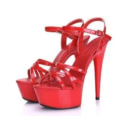 Hot! Women Summer Sandals Patent Leather Platform