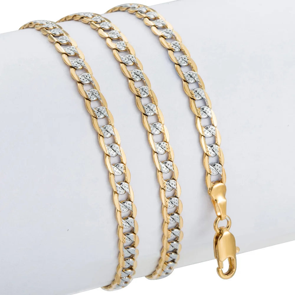 Trendsmax Gold Color Chain Necklace For Men Women  Wholesale Gifts