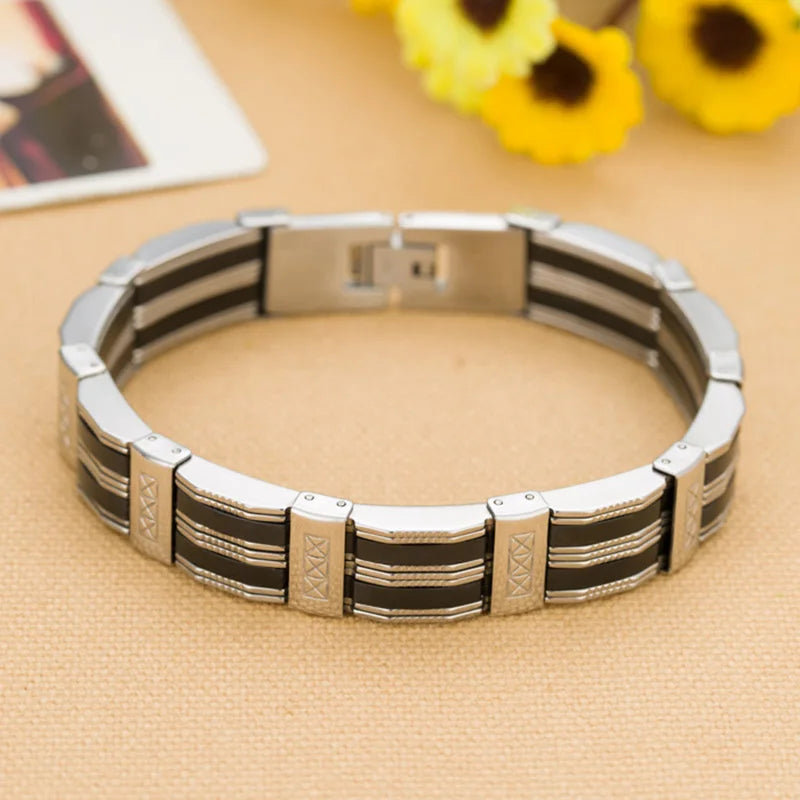 Stainless Steel Bracelet & Bangle 210mm Men's Jewelry d Men's Bracelet