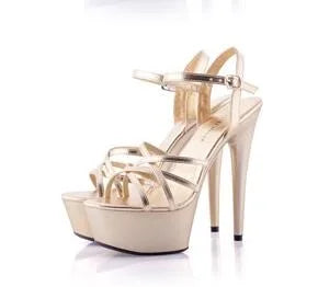 Hot! Women Summer Sandals Patent Leather Platform