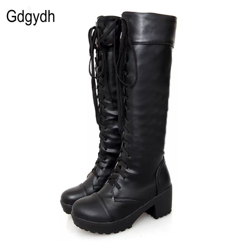 Gdgydh Large Size 43 Lace Up Shoes Winter Hot Sale