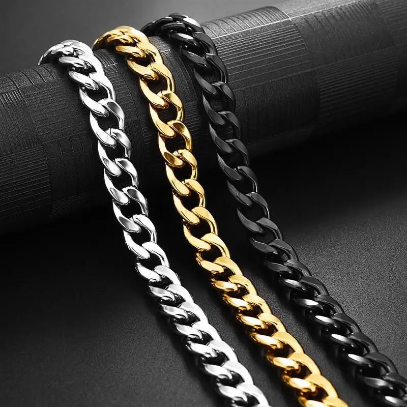 Stainless Steel Chain Necklace for Men Women