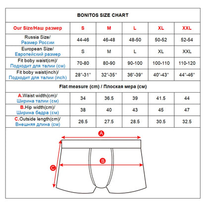 4pcs Set Men Boxer Shorts Soft Boxers for Men's Panties