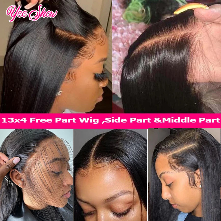 Straight Lace Front Wigs 13x6 HD Transparentzilian Straight Human