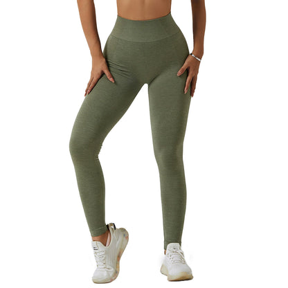 Fashion Seamless Hip Raise Yoga Pants Hip Raise