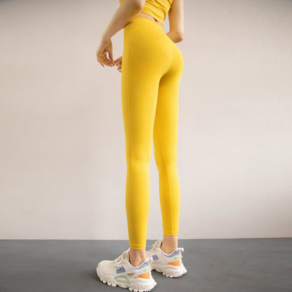 Wake-Up Plan White Yoga Clothes Suit Women's Summer Running Outerwear Sports Tights High Elastic Quick-Drying Fitness Pants