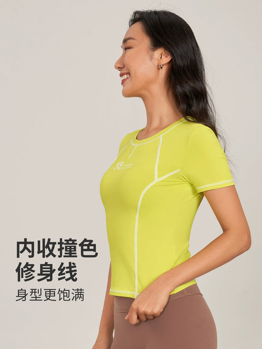 Tight Cycling Clothes Running Training Quick-Drying Women's Short Sleeve