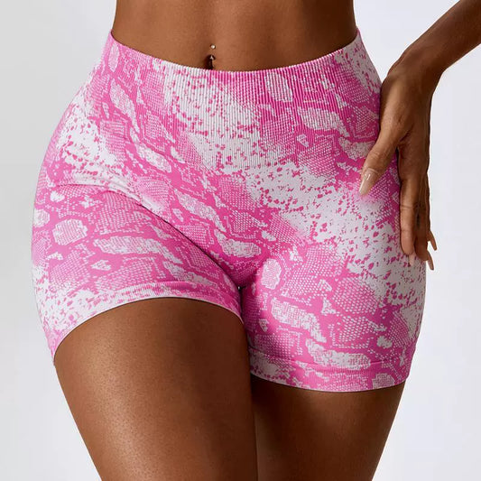 Huafanomei Summer Digital Print Seamless Yoga Shortmen's