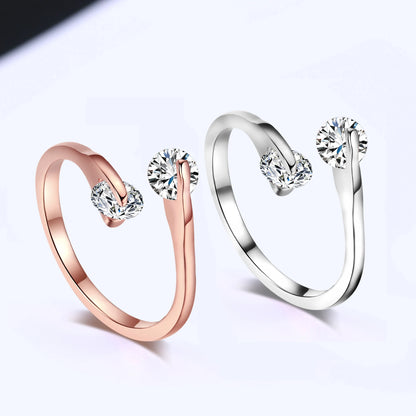 ZHOUYANG Engagement Wedding Ring For e Gold Color Fashion