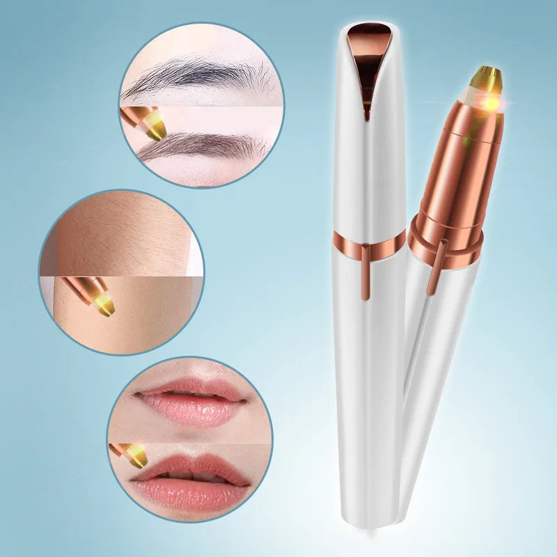 1PCS Electric Eyebrow Trimmer Women's Brow Pencil Automaticving Nose Hair