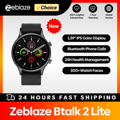 Zeblaze Btalk 2 Lite Smart Watch Large 1.39 inch