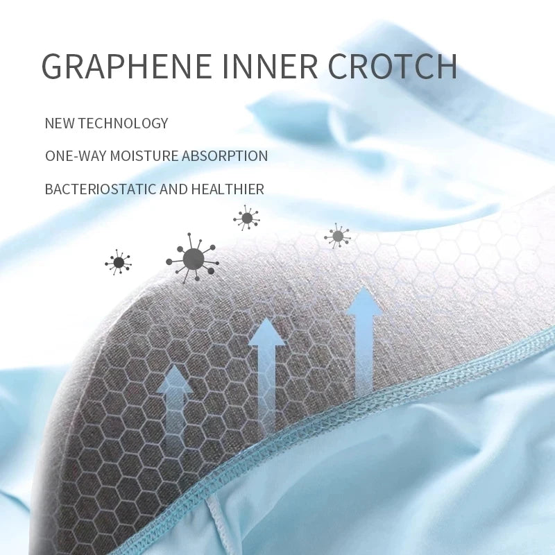 Boxers Ice Silk Man Underwear Boxer Graphene en's Panties