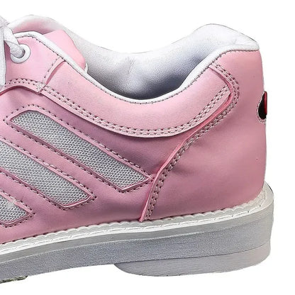 Women's Breathable Bowling Shoes Professional Skidproof Sole Bowling Sneakers Ladies Lace-up PU Leather Training Trainers 35-40