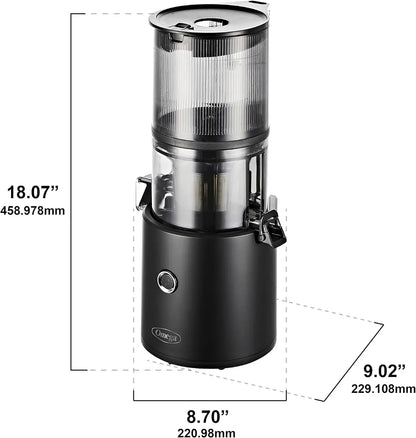 Omega Juicer Easy Clean Slow Masticating Cold Press Vegetable and Fruit Juice Extractor Effortless Series for Batch