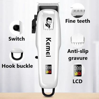 Kemei Professional Hair Clipper Rechargeable Hair