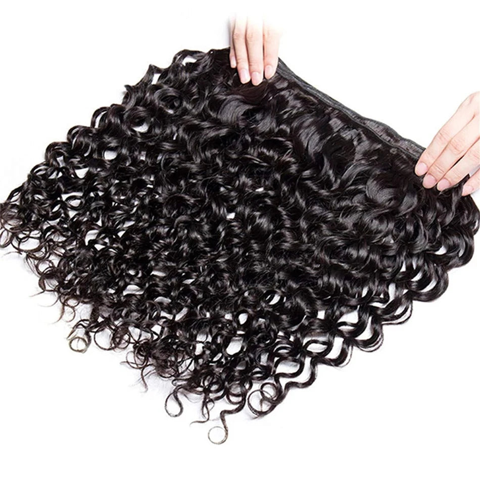 dles cheveux humain 12A Water Wave Bundle Deals