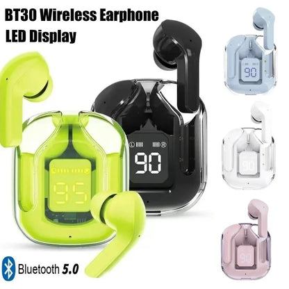 BT30 TWS Bluetooth Earbuds  Mic Headphones