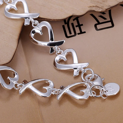 925 Sterling Silver Bracelets for Women Wedding