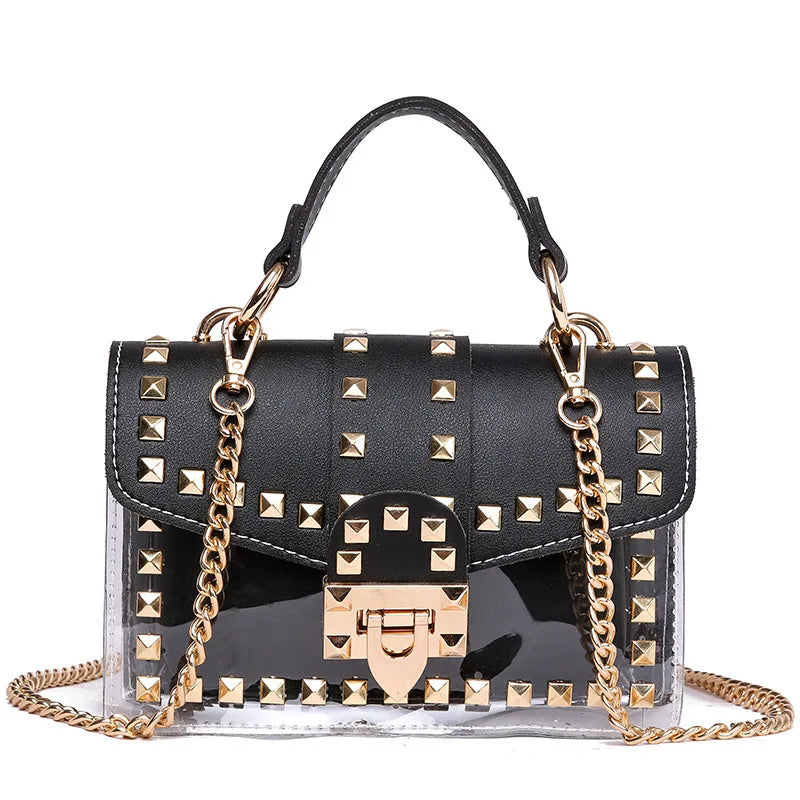 2022 New Chains Rivet Women Handbags