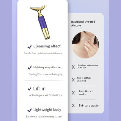 Wrinkle Removal Neck Face Beauty Device Skin Lifting Facial Tighten Vibration Massage Ultrasonic Double Chin Remover