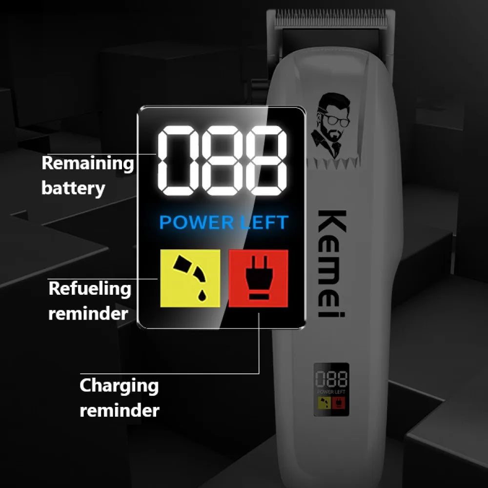 Kemei Professional Hair Clipper Rechargeable Hair