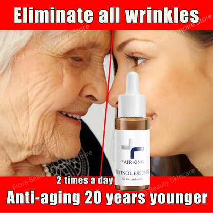 Retinol Wrinkles Remover Face Serum Lifting Firming Anti Aging Essence Fade Fine Lines Moisturizing Brightening Beauty Skin Care