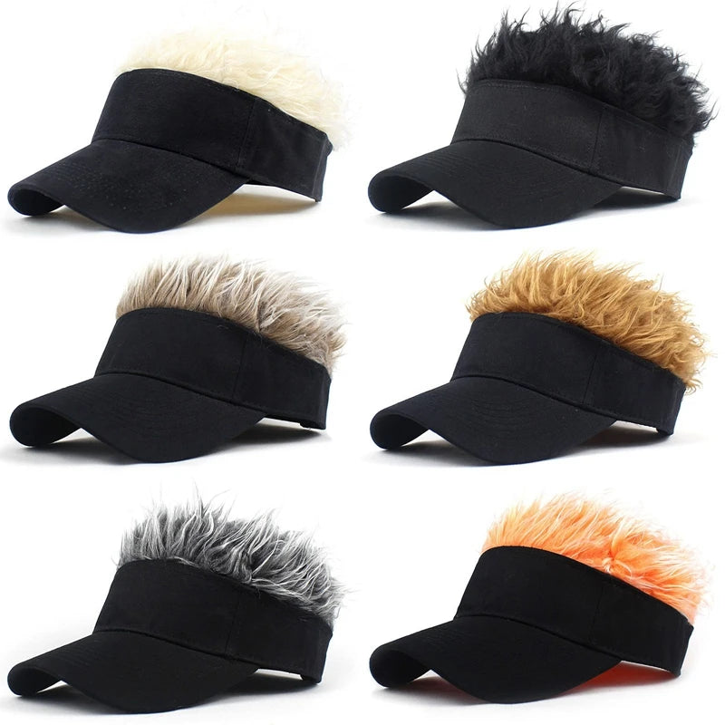 2023 Men Women Baseball Cap With Spiked Hairs Wig