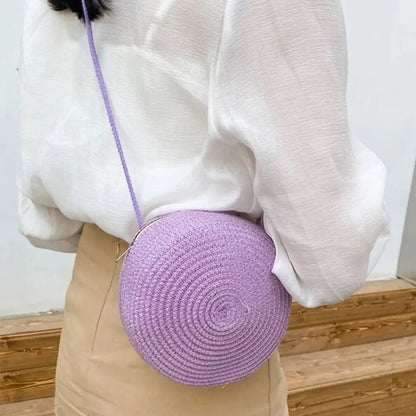 Fashion Handmade Straw Bag Women Girl