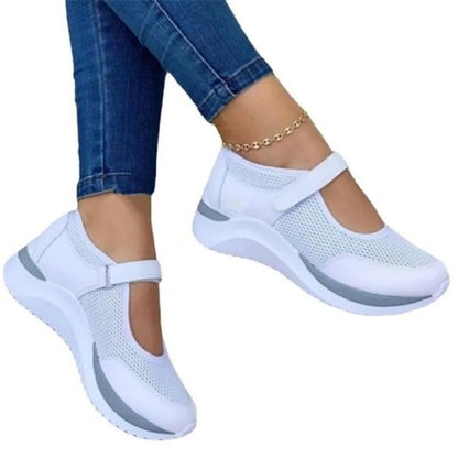 Round Head Knitted Women's Thick Sole Single Shoes