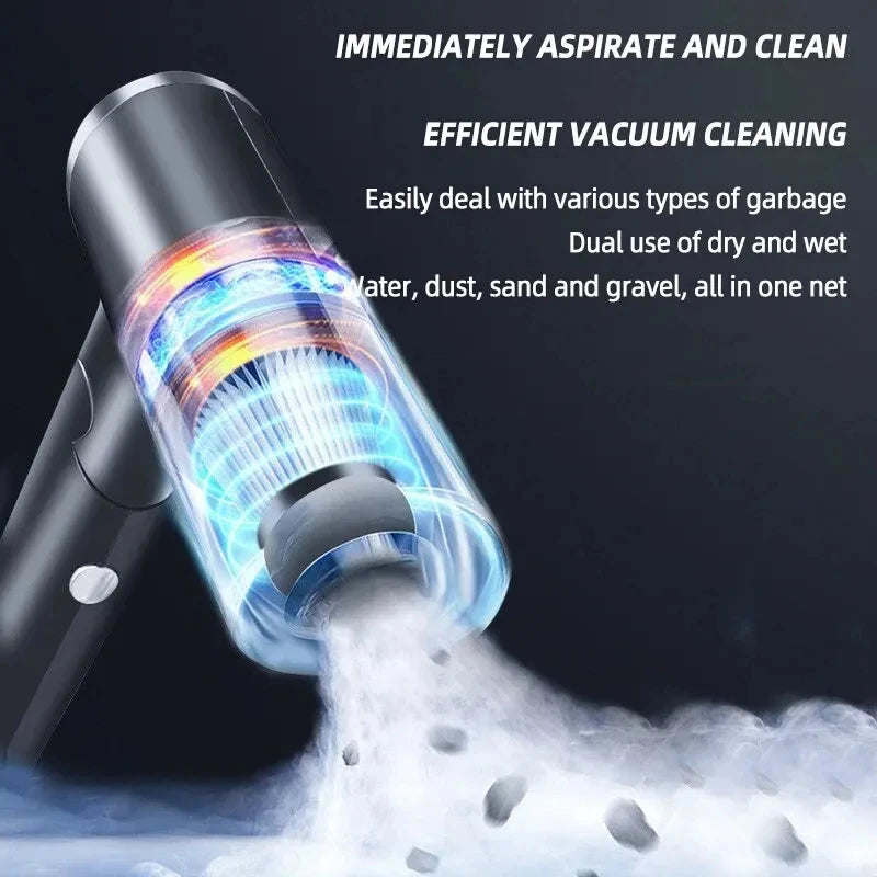 2 In 1 Wireless Vacuum  Cleaner Black