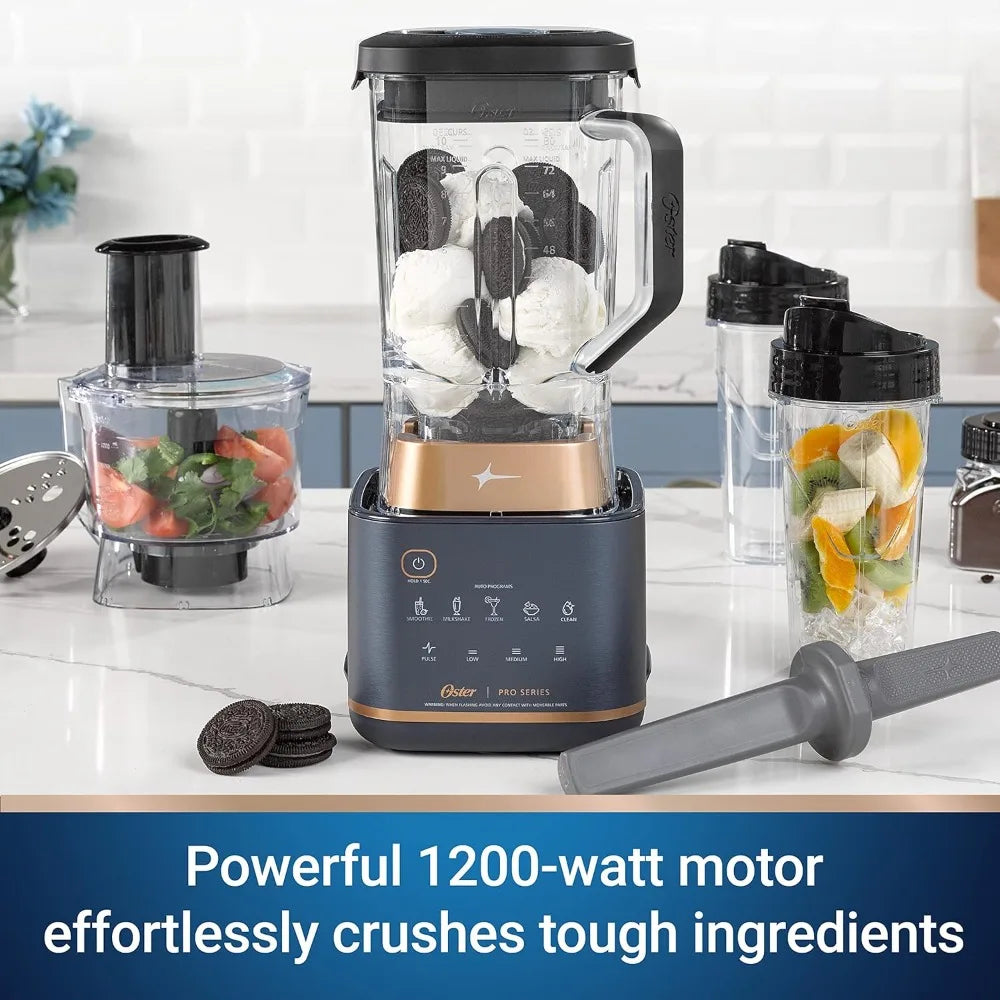 Oster Pro Series 2-in-1 Kitchen System with XL 9-Cup Tritan Jar, Food